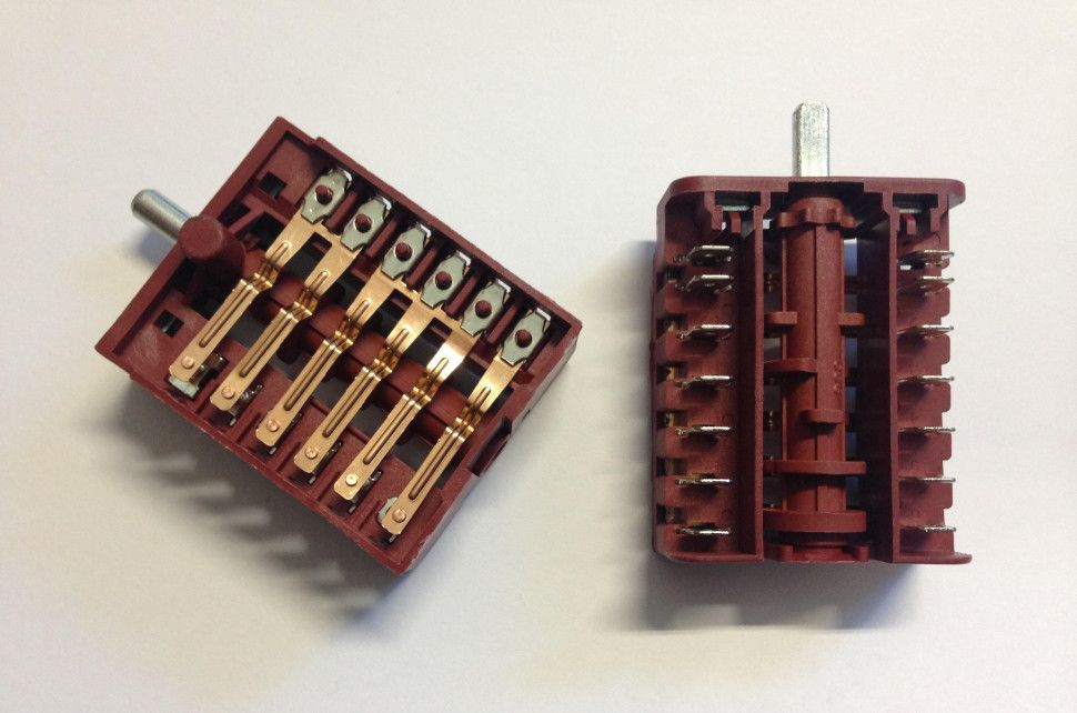 Переключатель режимов мощности конфорки 8-ми позиционный BC6-12/16A/250V/T150  #1