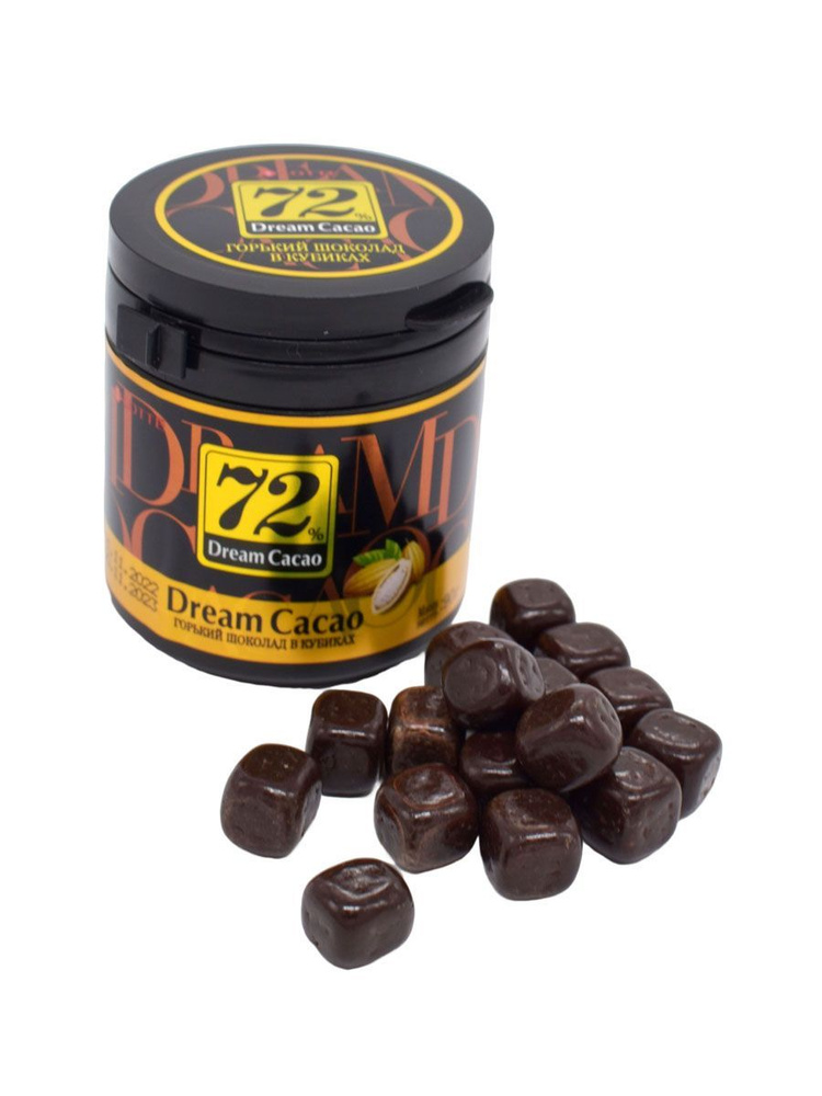 Горький шоколад в кубиках Dream Cacao 72% 90г - купить с доставкой по ...