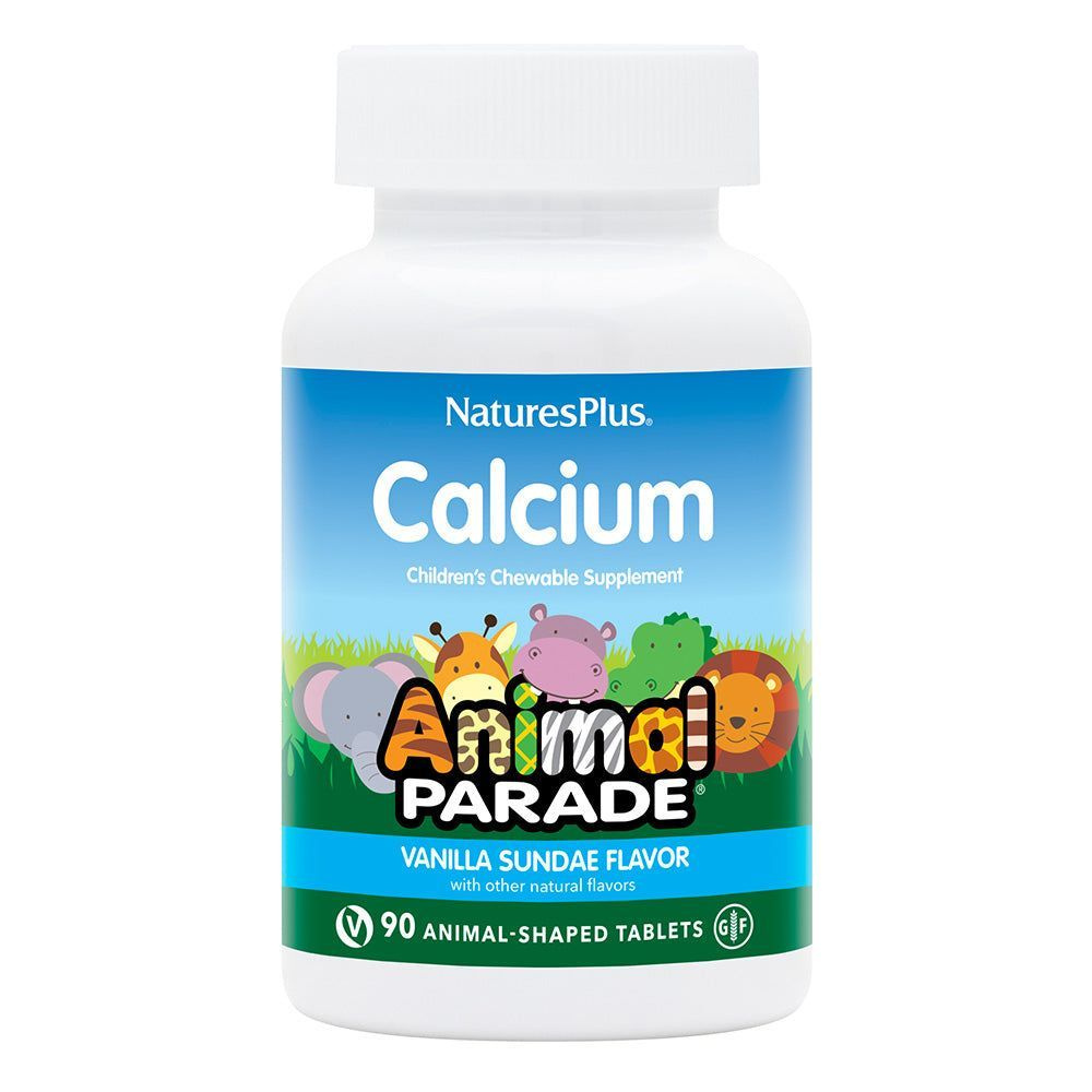 Nature's Plus, Кальций для детей, Animal Parade Calcium, ванильный вкус, 90 животных  #1