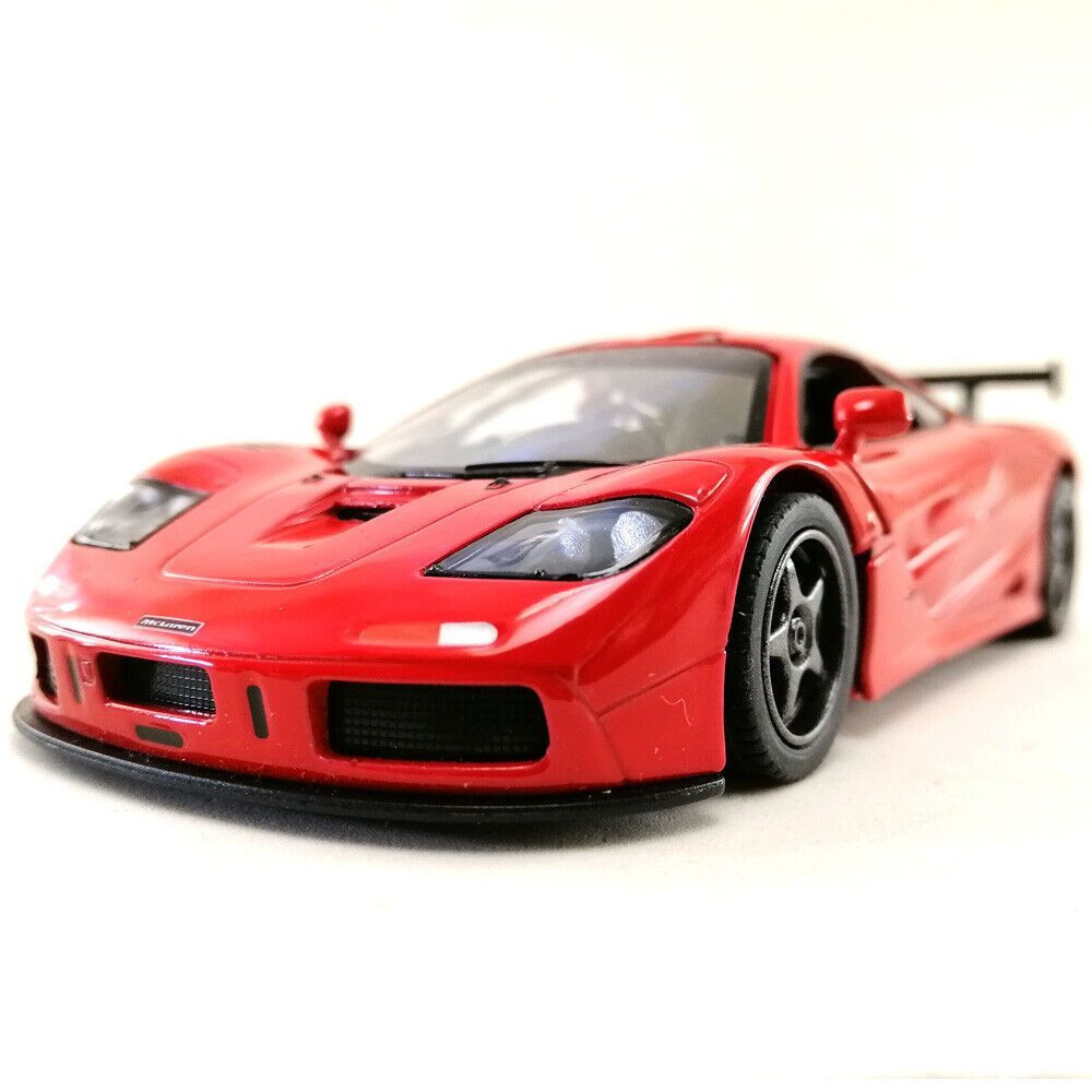 Машинка металлическая Макларен McLaren F1 GTR 1995 Kinsmart 1:38 5411DKT инерционная, цвет Красный  #1