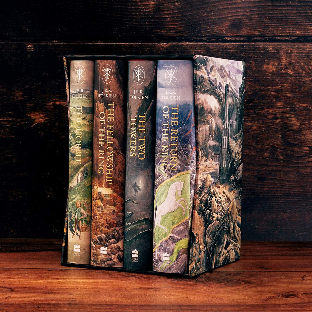 The Hobbit & The Lord of the Rings Boxed Set: Illustrated edition / Хоббит  и Властелин Колец подарочный набор книг | Tolkien J. R. R.