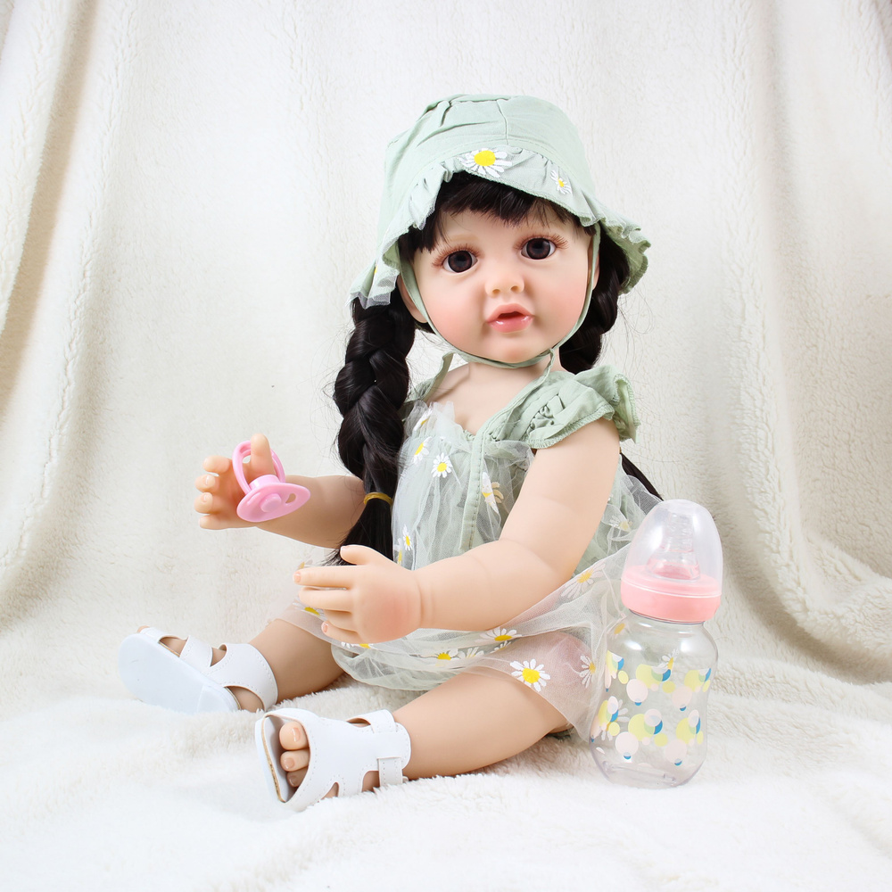 Виниловая кукла Реборн (Reborn Dolls) - Девочка в платье с ромашками ...