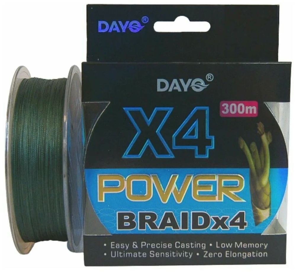 Плетеный шнур для рыбалки Dayo, 0.1 мм, 300 м купить по выгодной цене винтернет-магазине OZON (974467598)
