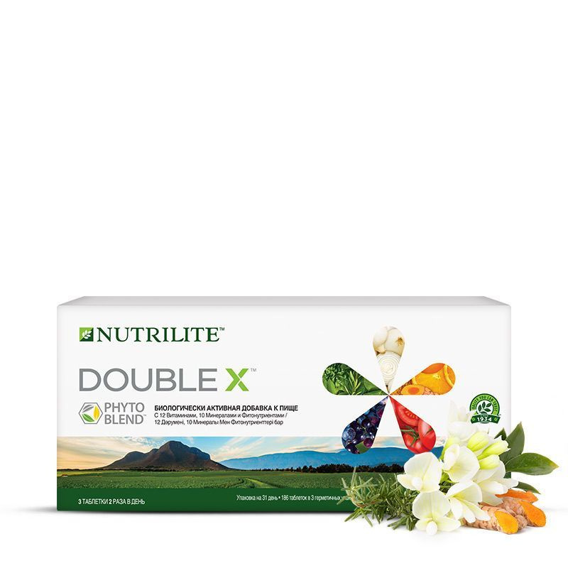 NUTRILITE DOUBLE X с витаминами, минералами и фитонутриентами, 186 таб. NUTRILITE  #1