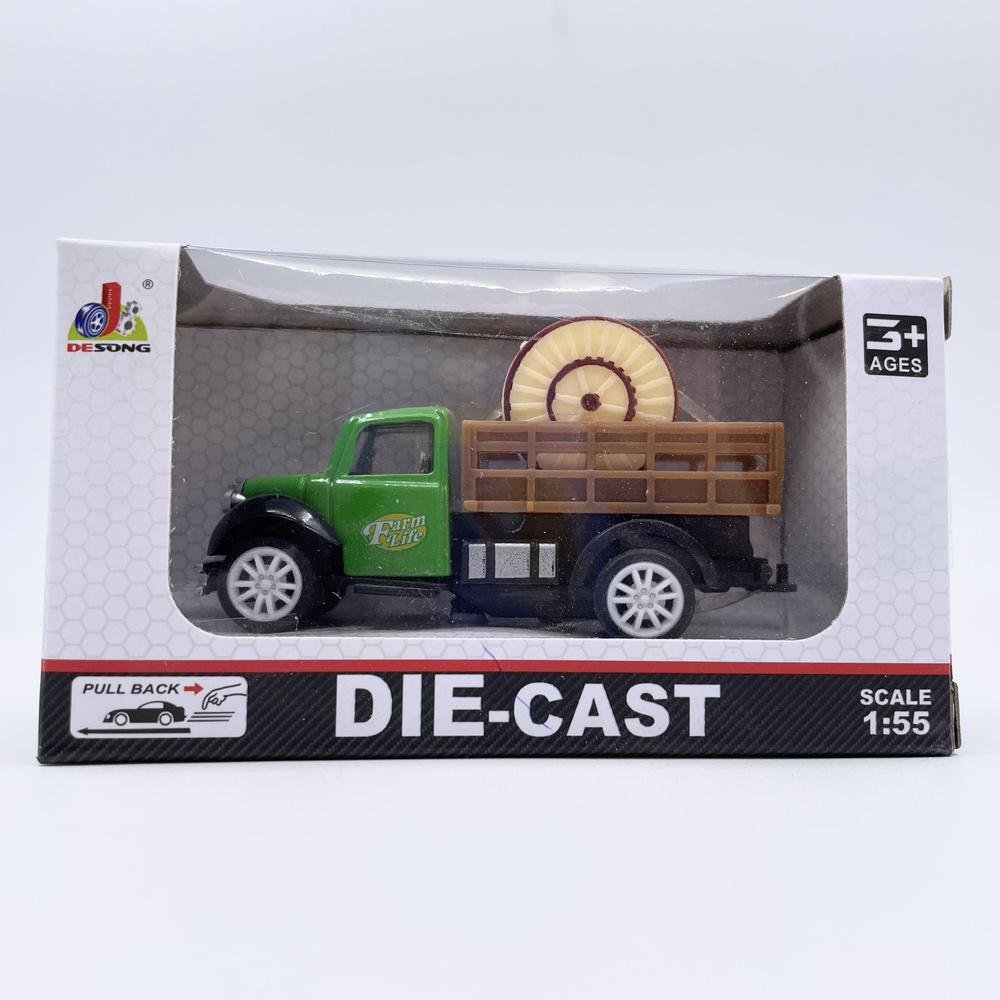 Металлическая инерционная машинка Die-cast "Грузовик", цвет зеленый ...