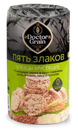 Хлебцы DOCTOR GRAIN Доктор Граин 5 злаков, 80г #1