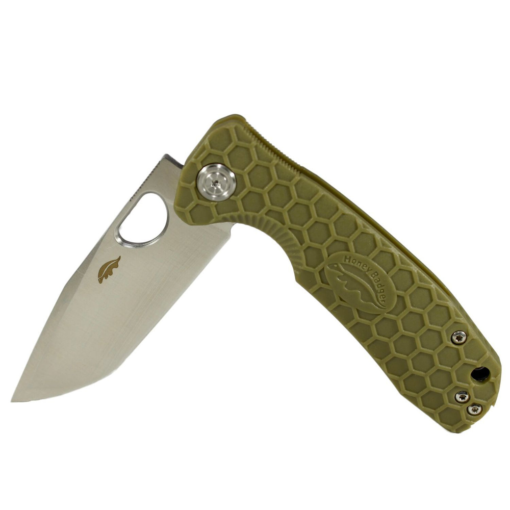 Нож складной туристический Honey Badger Tanto M с зелёной рукоятью #1