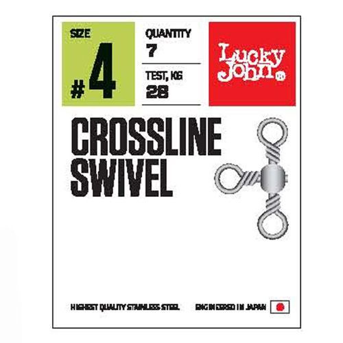 Вертлюги трехстор. LUCKY JOHN Pro Series CROSSLINE SWIVEL 008 10шт. #1