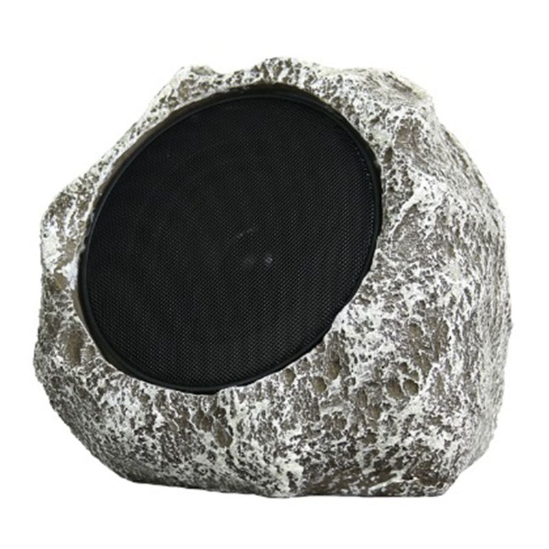 Solar powered rock store speakers