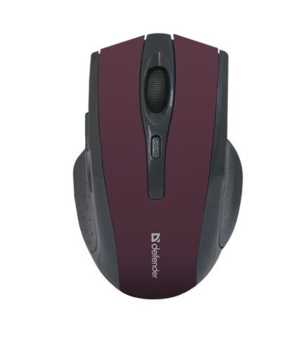 Мышь беспроводная Defender Accura MM-665, Red, USB 52668, черный ...
