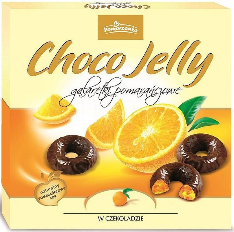 Мармелад Pomorzanka Choco Jelly со вкусом апельсина в темном шоколаде ...