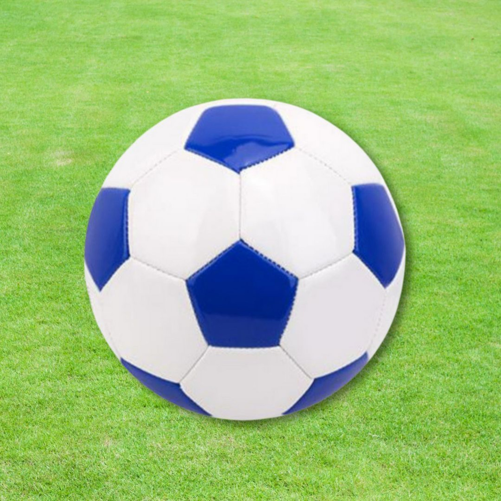Футбольный мяч Мяч для футбола, 5 размер, синий, белый #1