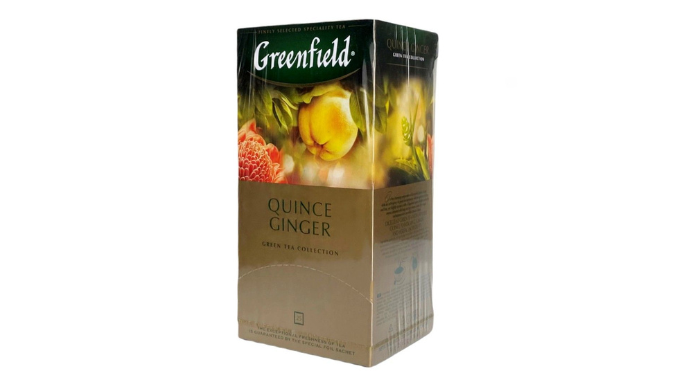 Чай Гринфилд Quince Ginger 3шт по 25 пак. зеленый - купить с доставкой ...