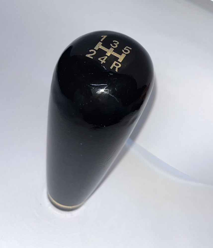 Ручка КПП деревянная черная Газель, ВАЗ классика, под пальцы со схемой ...