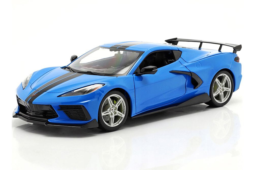 Chevrolet corvette stingray coupe 2020 blue / шевроле корвет синий #1