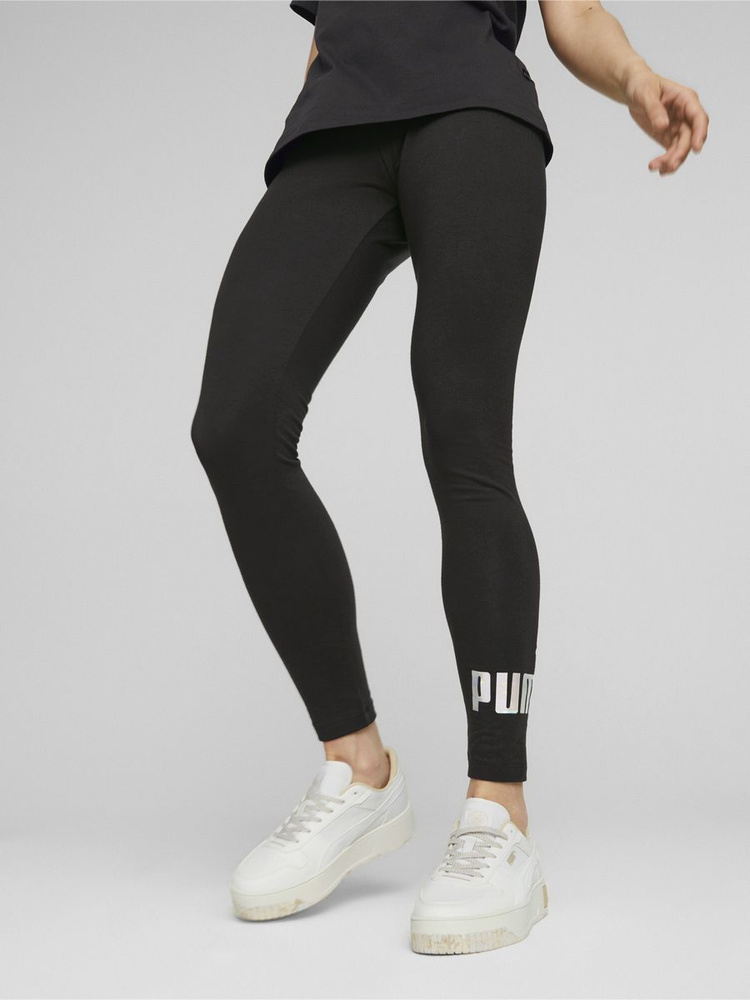 Puma leggings black and white best sale