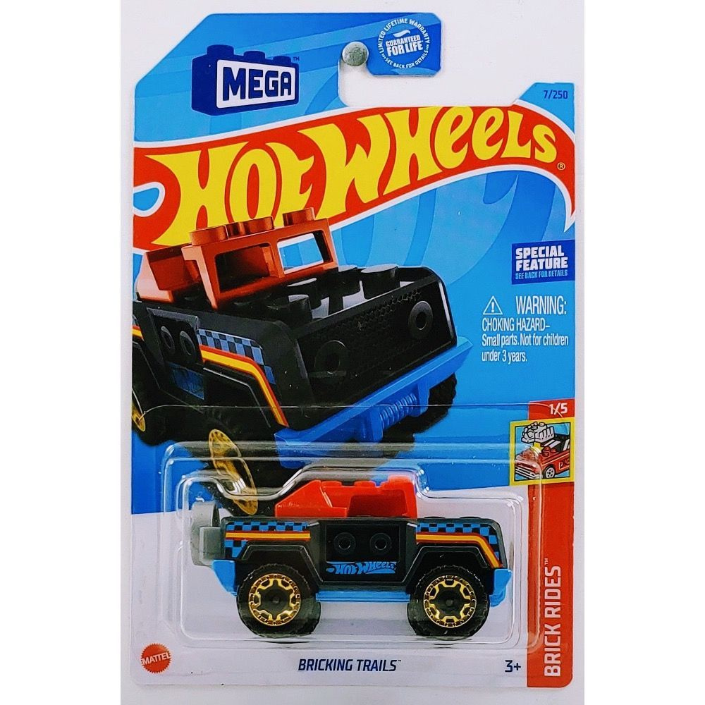 HKJ85 Машинка металлическая игрушка Hot Wheels коллекционная модель  BRICKING TRAILS черный - купить с доставкой по выгодным ценам в  интернет-магазине OZON (1104681784)