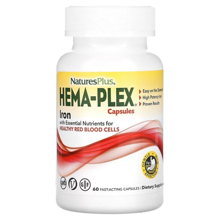 Vcap Plus Hema-Plex комплекс с железом 60 капсул быстрого действия ( VCAP ...