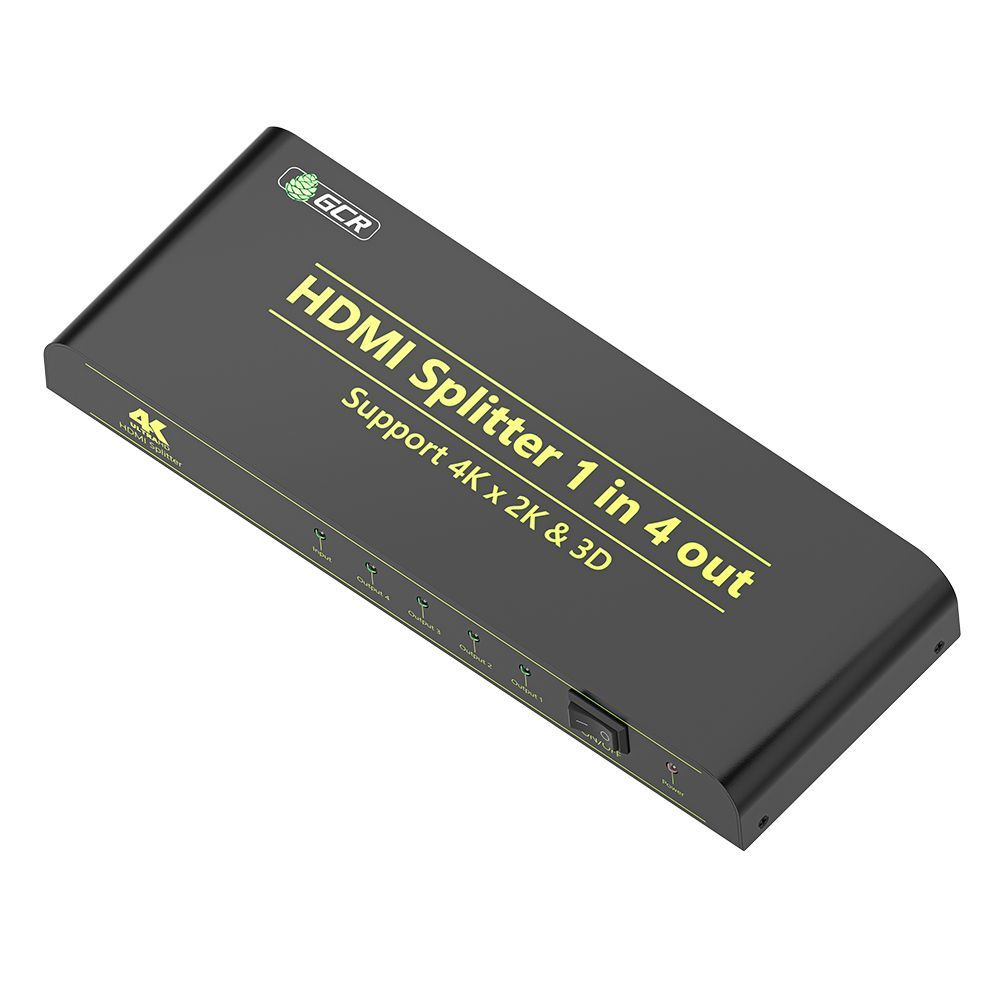 Разветвитель HDMI 1.4 1 х 4 GCR для монитора телевизора компьютера HDMI ...