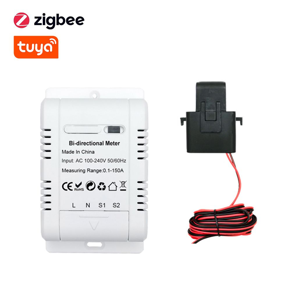 Tuya ZigBee Интеллектуальный двунаправленный однофазный счетчик энергии Солнечная  #1