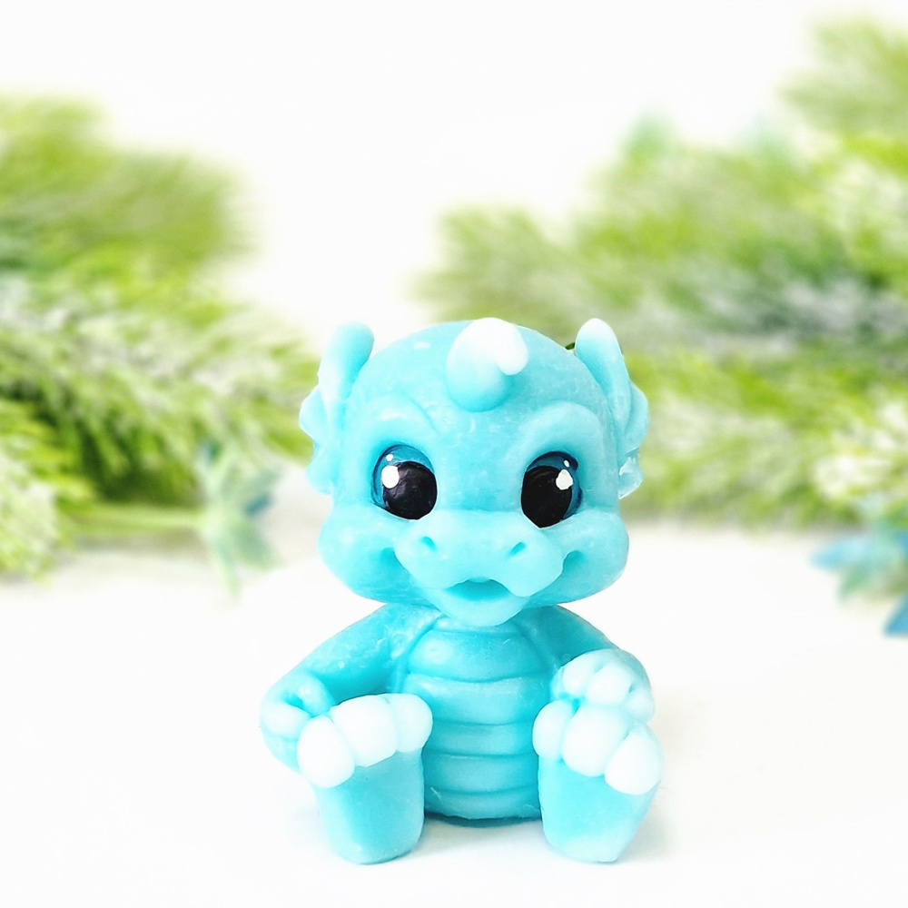 Мыло дракоша Тоша голубое / символ 2024 года / подарок - купить с ...