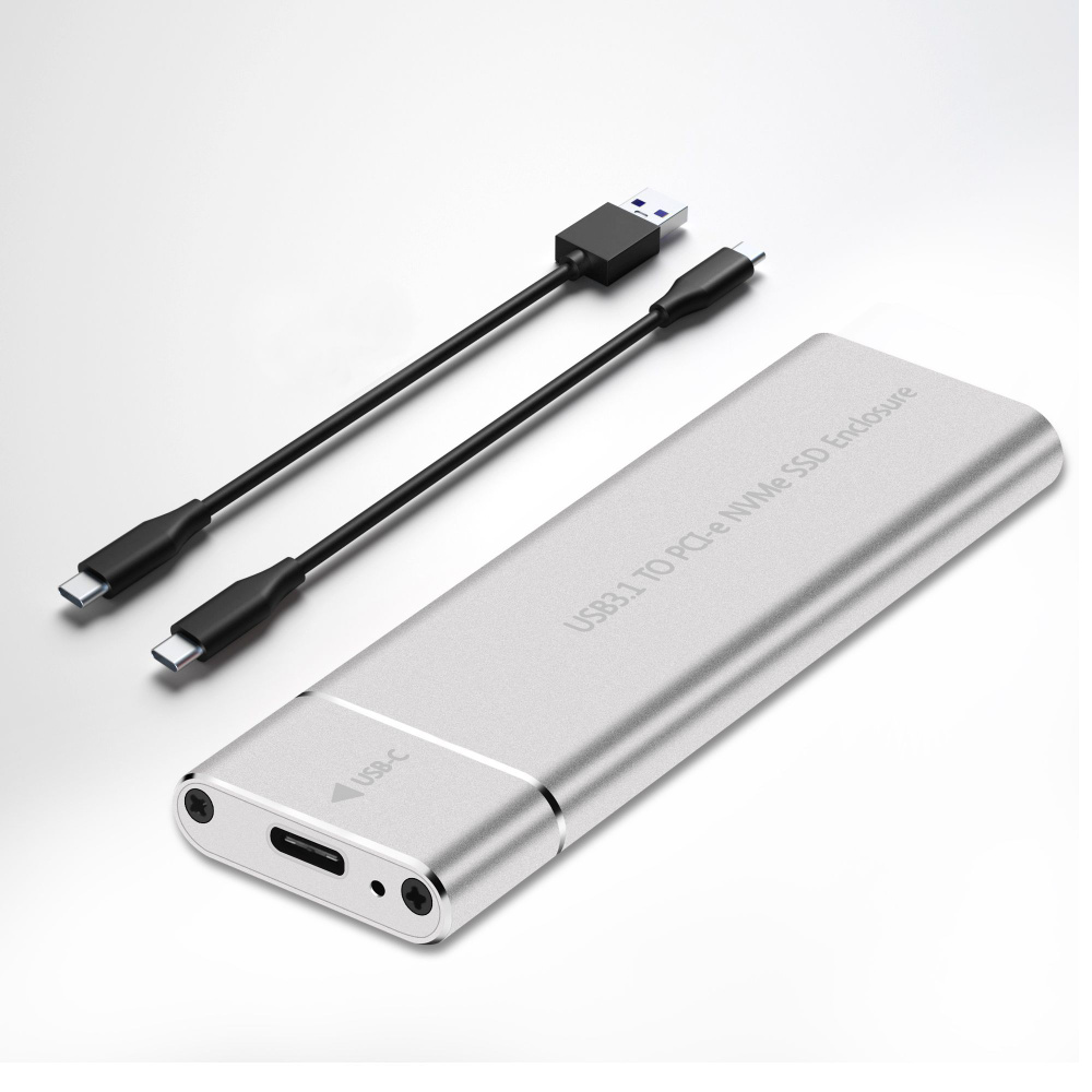 Корпус M.2 NVME SSD Внешний корпус M2 NVMe M2 USB 3.1 Type C Адаптер 10 ...