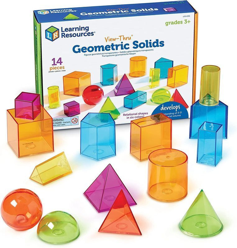 Объемные геометрические фигуры для дошкольников