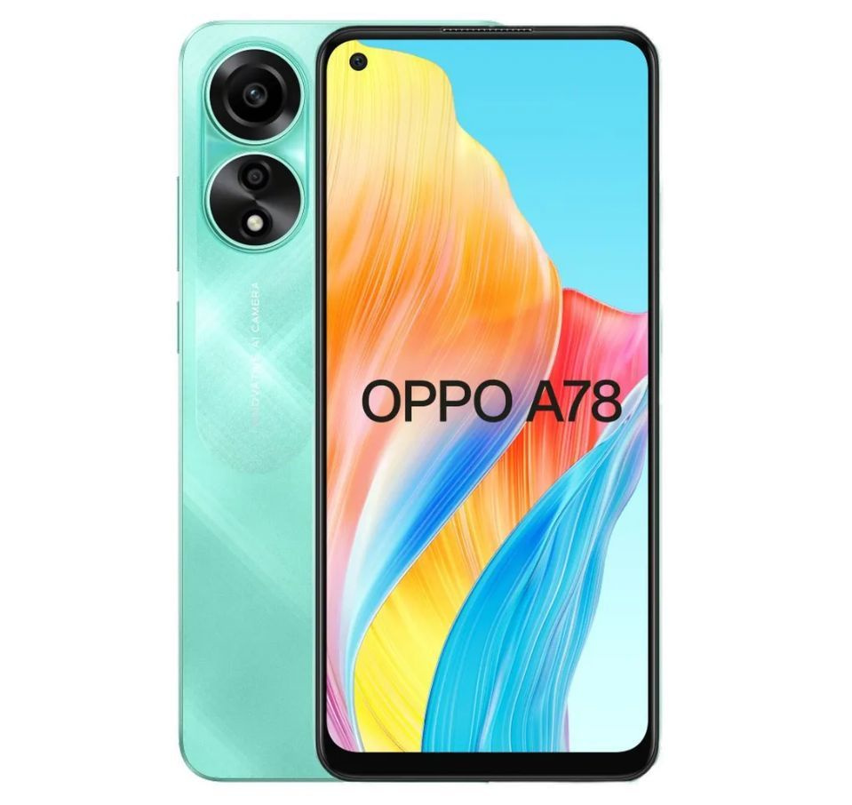 OPPO Смартфон OPPO A78 8/128 ГБ, лазурный