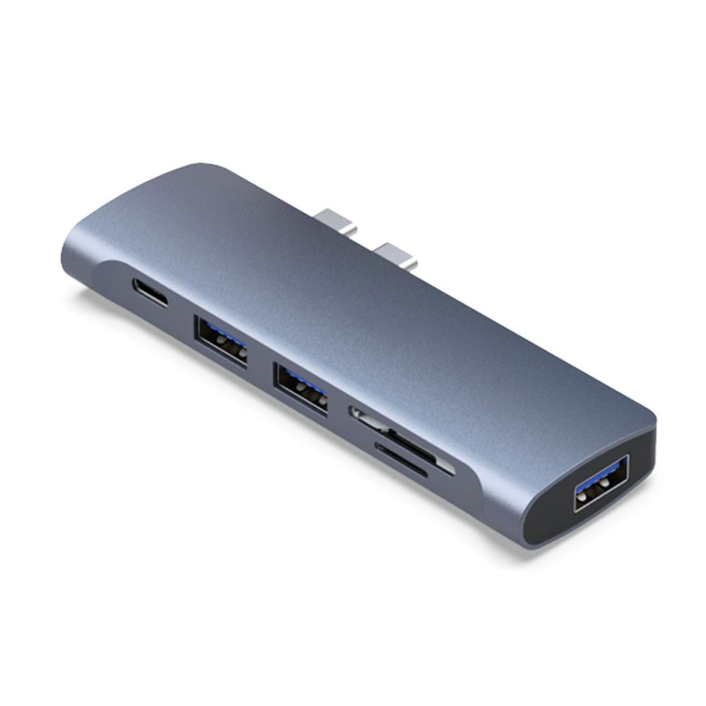 Многопортовый адаптер USB C Hub, док-станция 7 в 1 с USB3.0+Reader+PD+HDMI-4K@30HZx2K@60HZ для домашнего #1