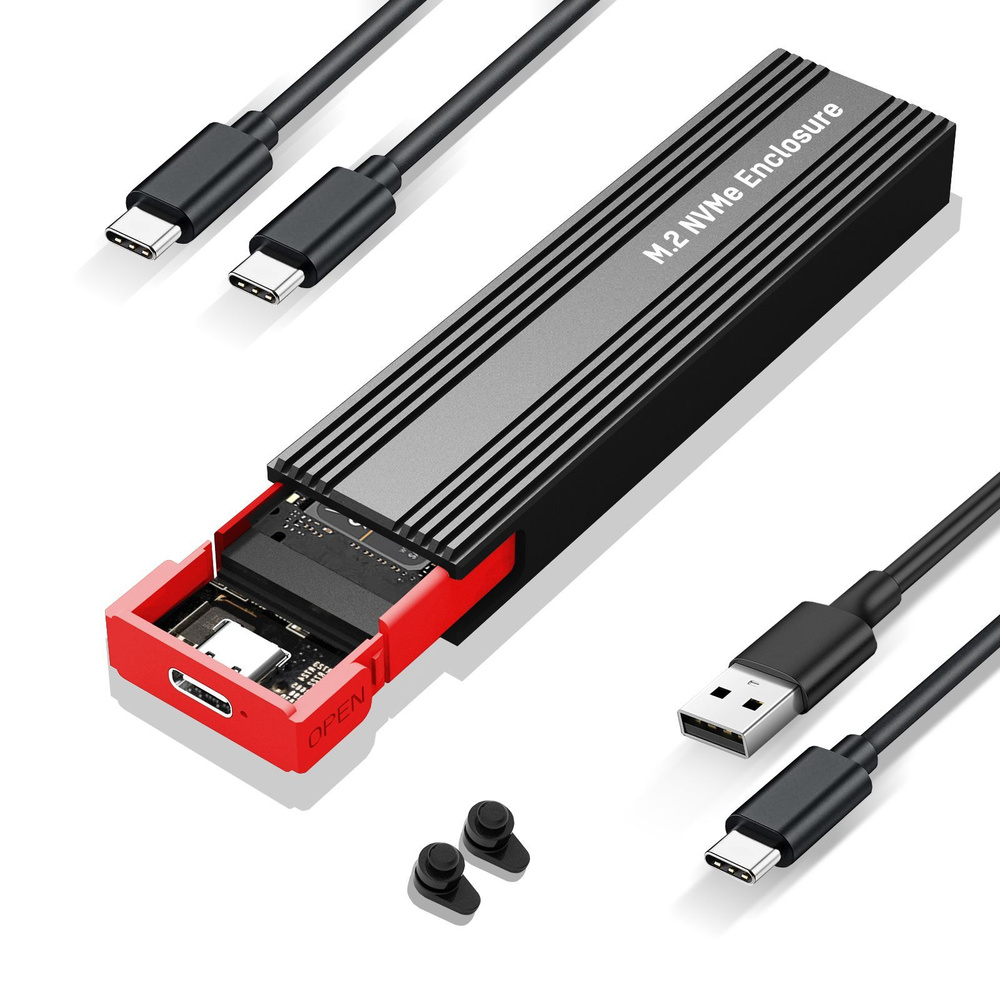 Корпус M2 SSD NVMe IRhasta USB3.2 Gen2 10 Гбит/с PCIe SSD корпус M.2 ...