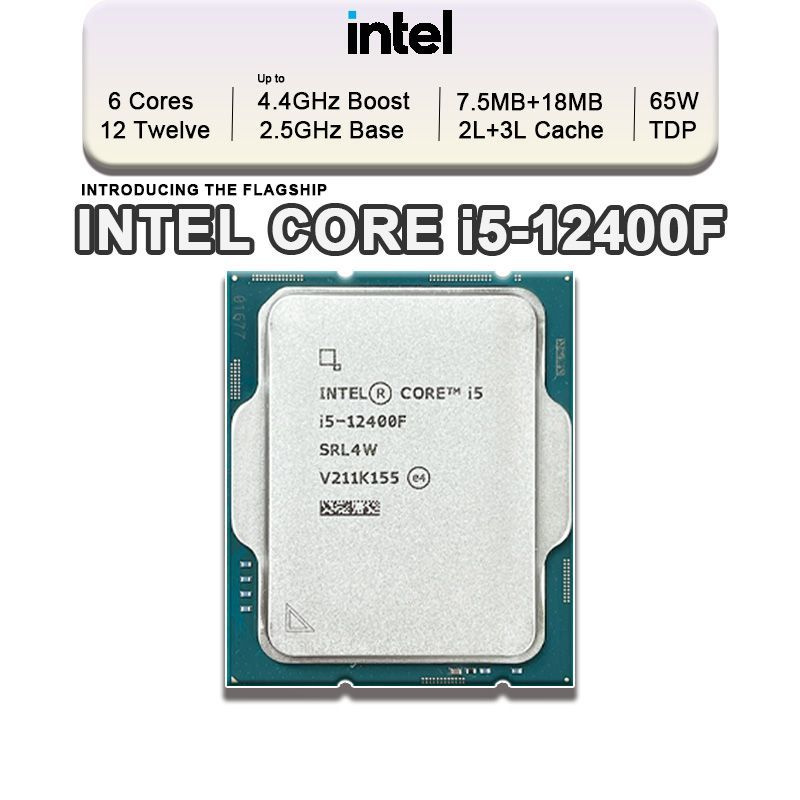 Процессор Intel Core i5 12-го поколения, BOX (без кулера), 8 яд., 2.5 ...