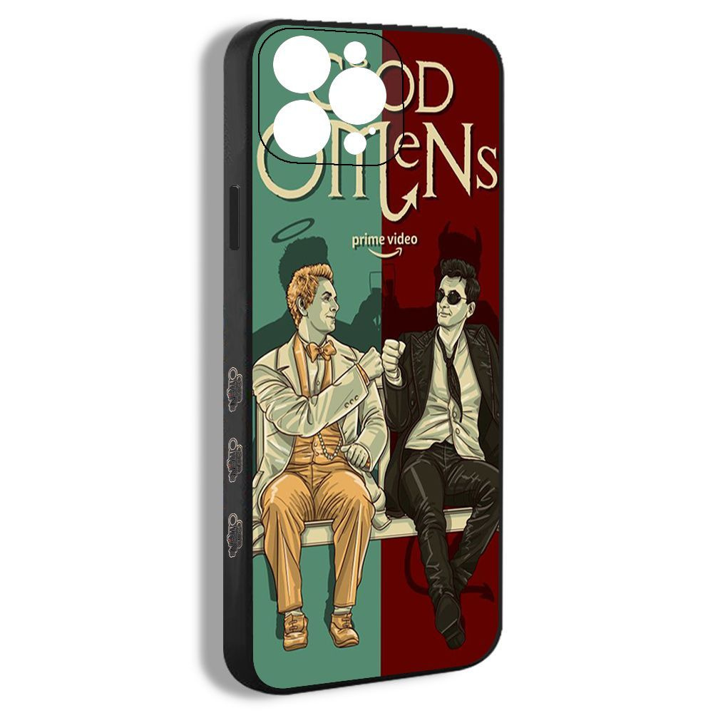 чехол для смартфона Подходит для iPhone 14 Pro Good Omens Благие знамения  Кроули Дэвид Теннант Азирафель Майкл Шин EDY26 - купить с доставкой по  выгодным ценам в интернет-магазине OZON (1185125202)