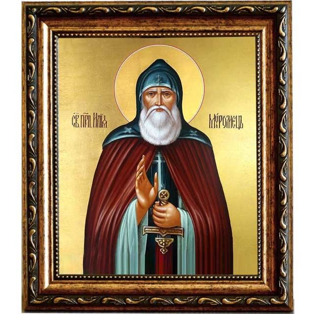 Илья Муромец Печерский Преподобный. Икона на холсте. - купить по низким ...