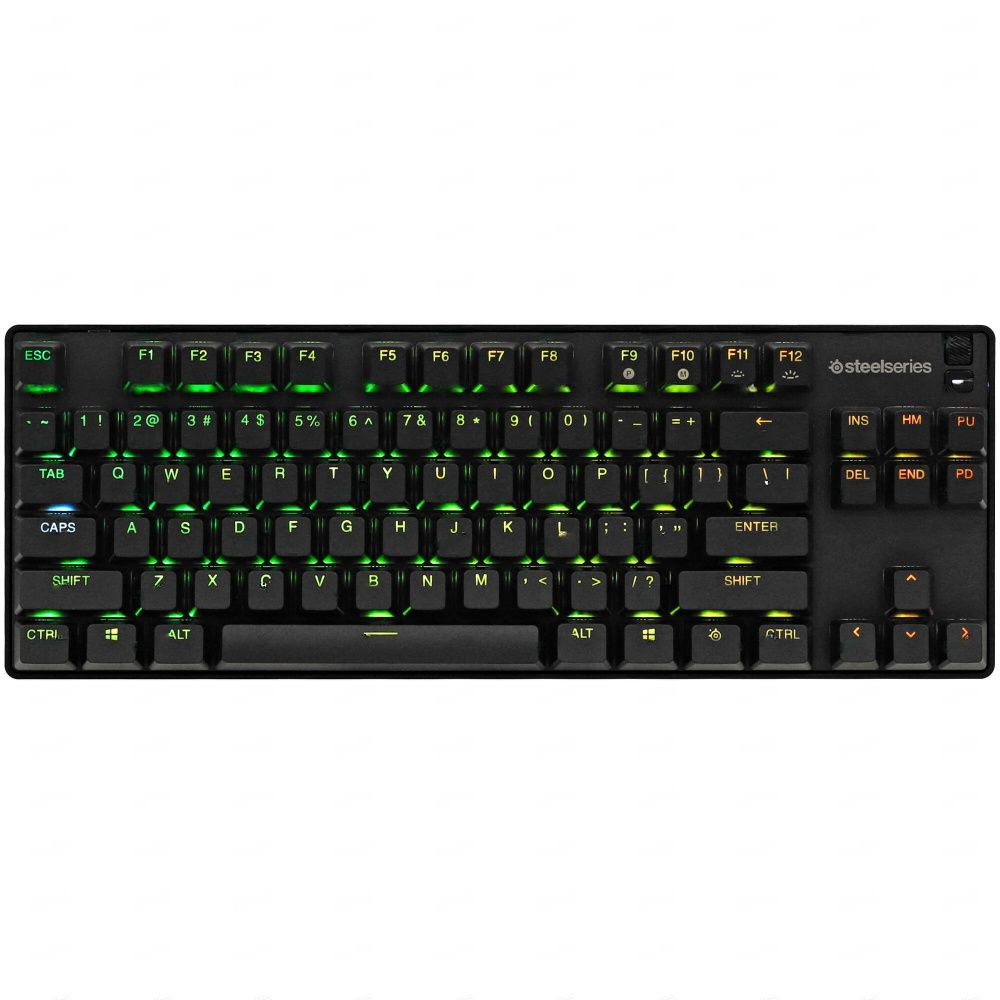 TMart Игровая клавиатура проводная SteelSeries Apex 9 TKL, черный #1