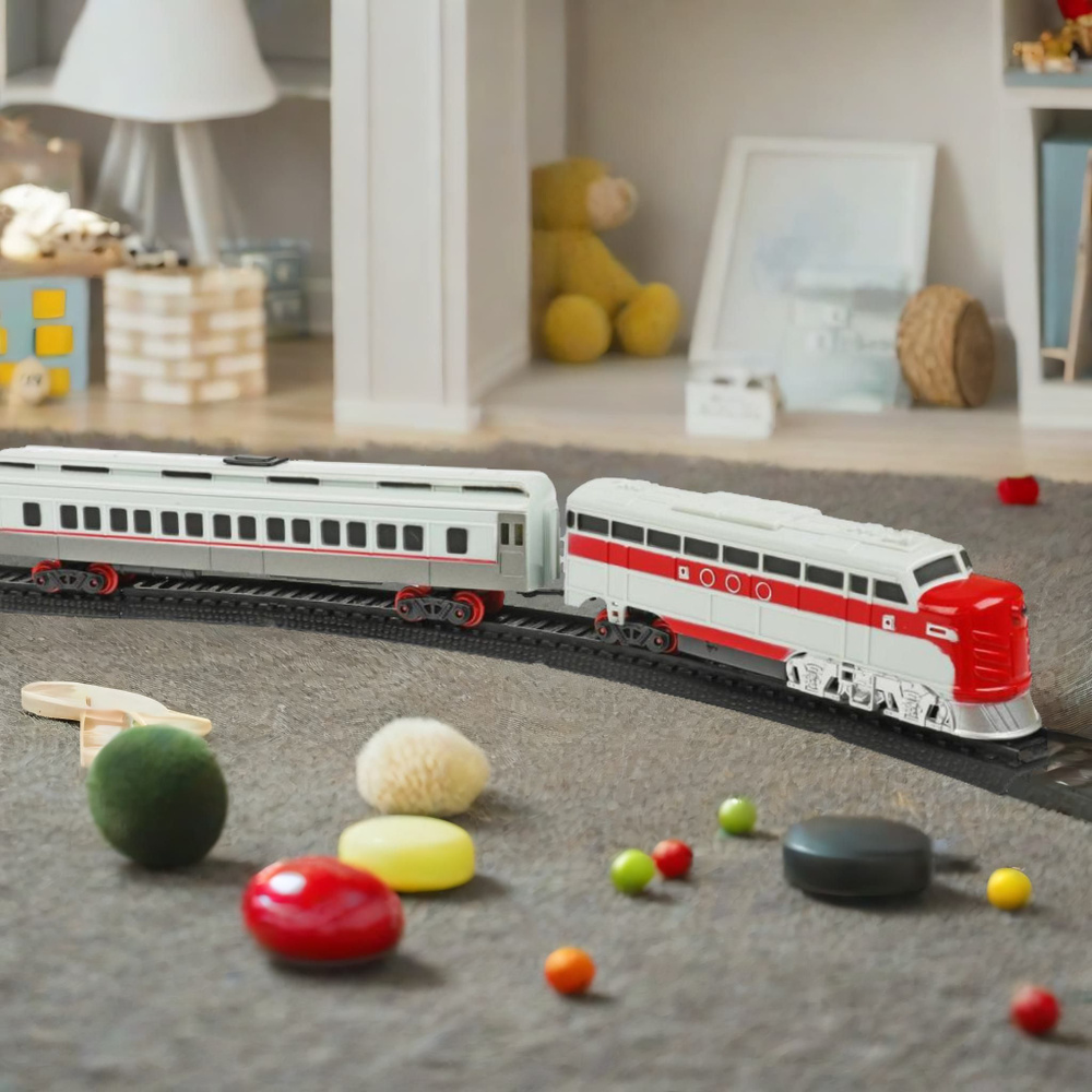 Железная дорога детская Играем вместе / скоростной пассажирский поезд на батарейках  #1
