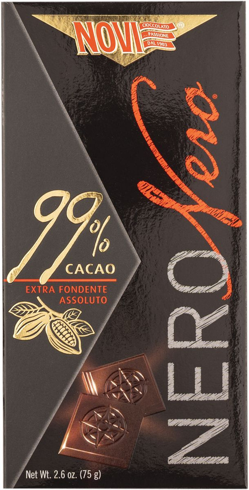 В заказе 1 штука: Шоколад горький 99% Нови неро Эла Дюфур кор, 75 г  #1