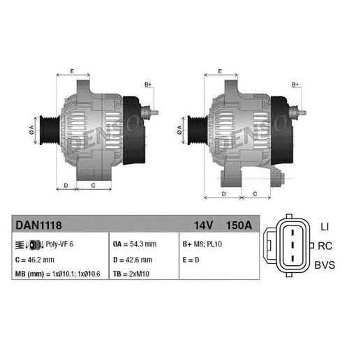 Генератор Denso DAN1118 #1