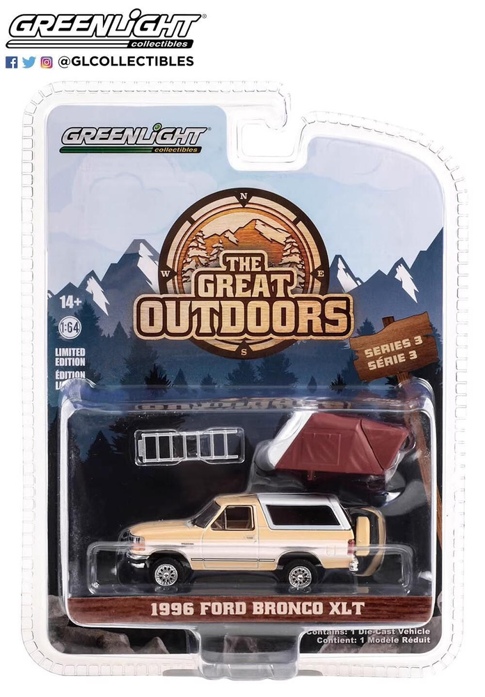 Машинка greenlight 1:64 ford deluxe bronco shelby f-350 chevrolet jeep dodge Collection die cast alloy #1