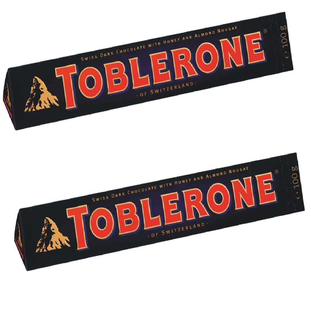 Шоколад Toblerone Dark 2 уп по 100гр - купить с доставкой по выгодным ...
