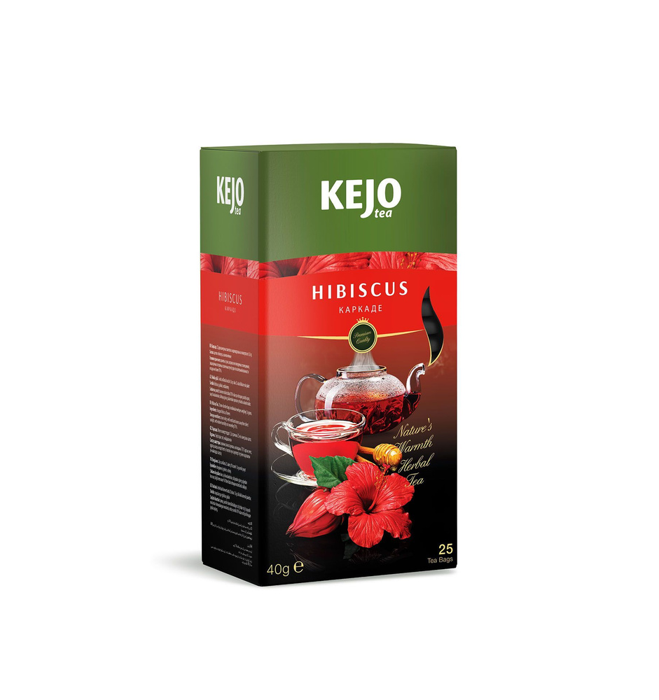 КАРКАДЕ KEJOfoods HIBISCUS в пакетиках 25*1,6гр картон #1