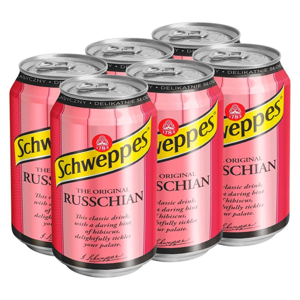 Газированный напиток Schweppes Russchian (Польша), 330 мл (6 шт ...