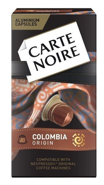 Кофе в капсулах Carte Noire Colombia Origin для кофемашин Nespresso 10шт, 52г, 4 упаковки  #1