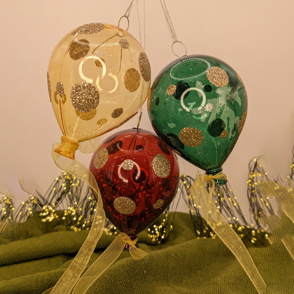 Набор новогодних елочных шаров 80мм.Новогодние елочные игрушки шары на елку .Елочное украшение на Новый #1