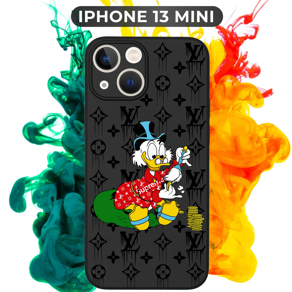 Силиконовый,защитный чехол с рисунком Scrooge McDuck/Скрудж Макдак на Apple  IPhone 13 Mini / Айфон 13 Мини - купить с доставкой по выгодным ценам в  интернет-магазине OZON (671223354)