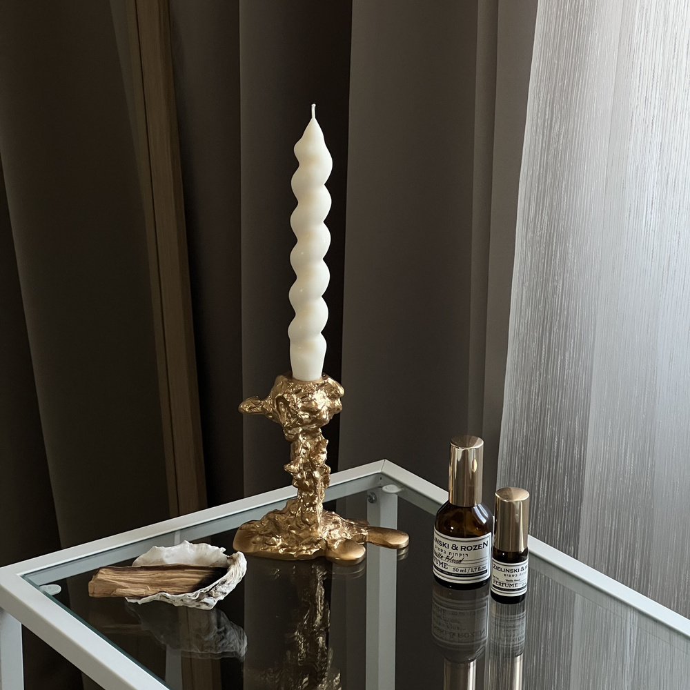 Подсвечник новогодний CANDLE LAB Christmas золотой 1 шт , подсвечник ...