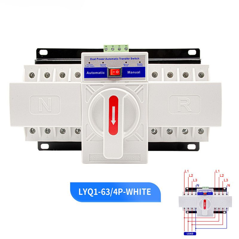 Автоматический переключатель двойной передачи мощности / 4P /Трехфазный .