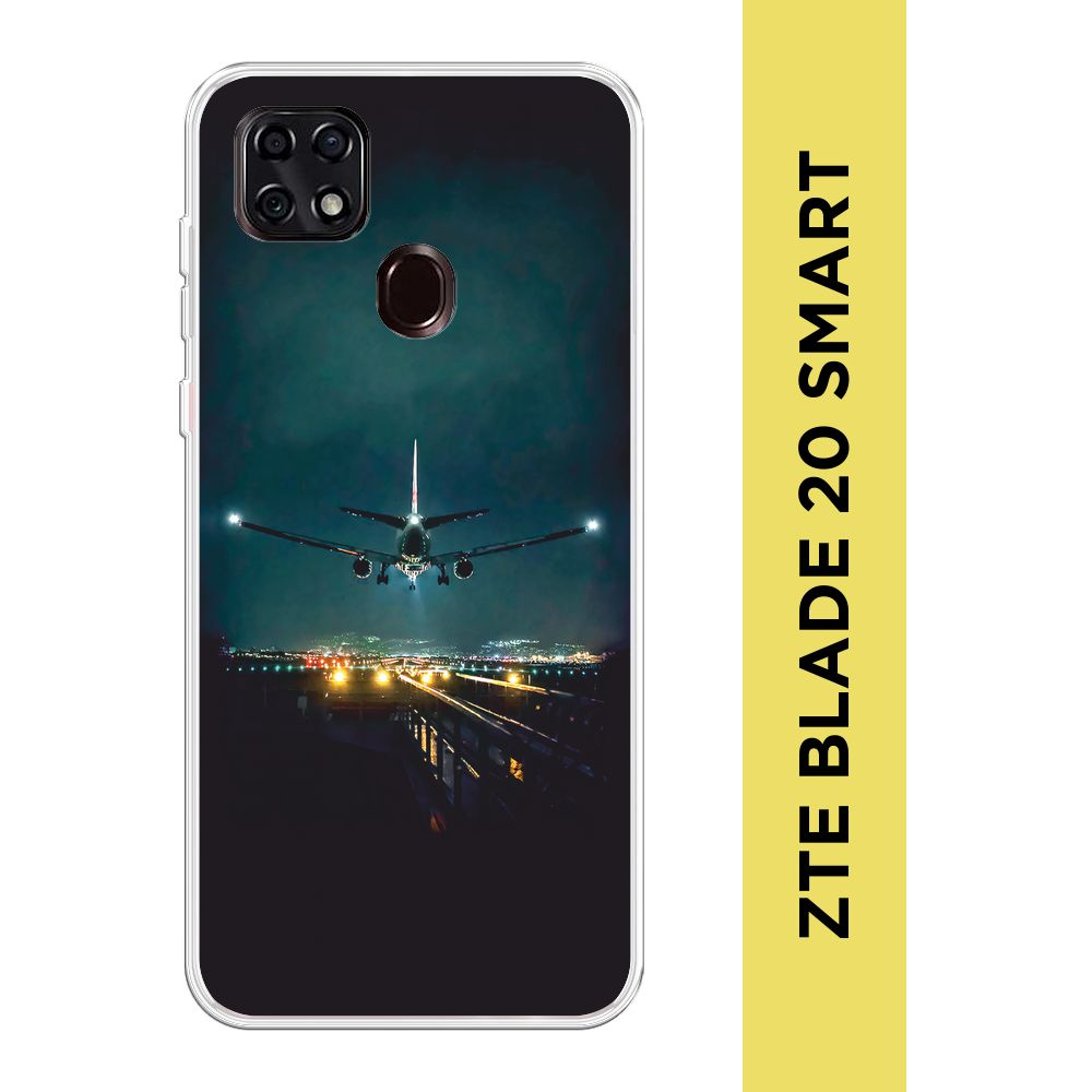Силиконовый чехол на ZTE Blade 20 Smart / ЗТЕ Блэйд 20 Smart "Ночной ...