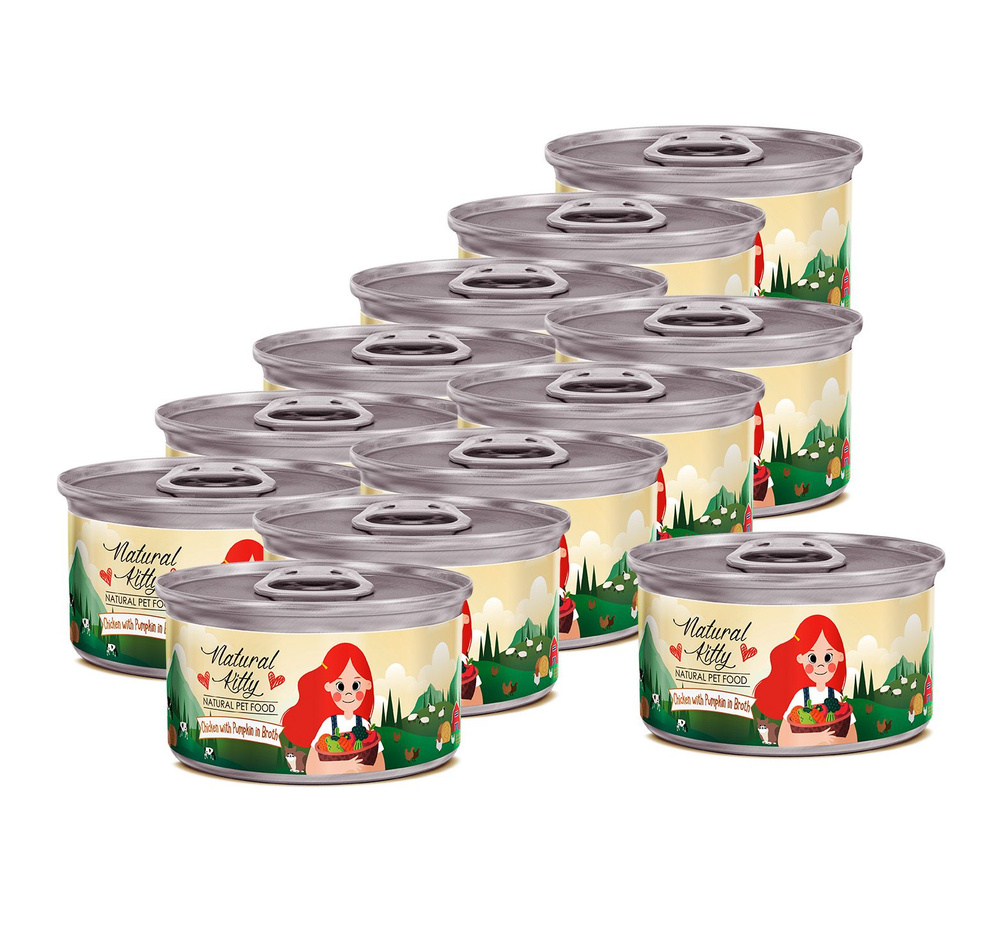 Pettric Natural Kitty влажный корм для взрослых кошек с курицей и ...