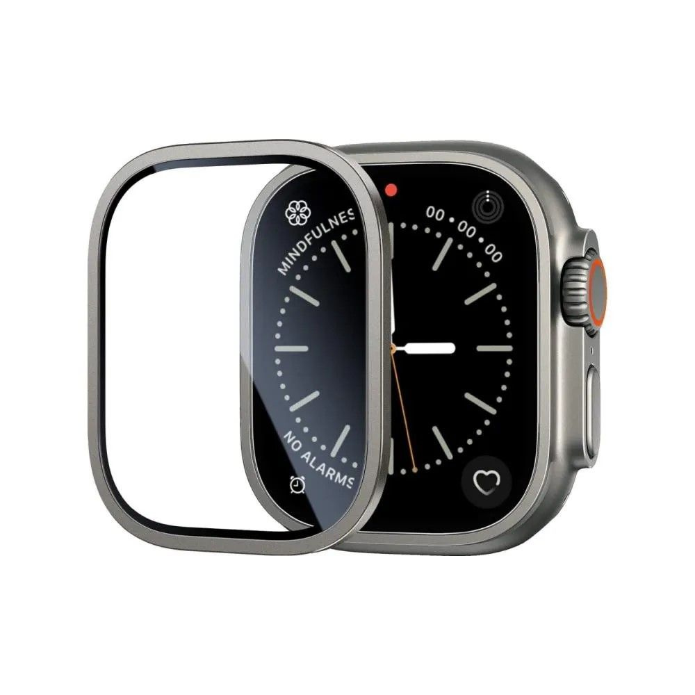 Защитное стекло ANANK for Apple Watch Ultra 49mm с металлической рамкой (титановый сплав)  #1