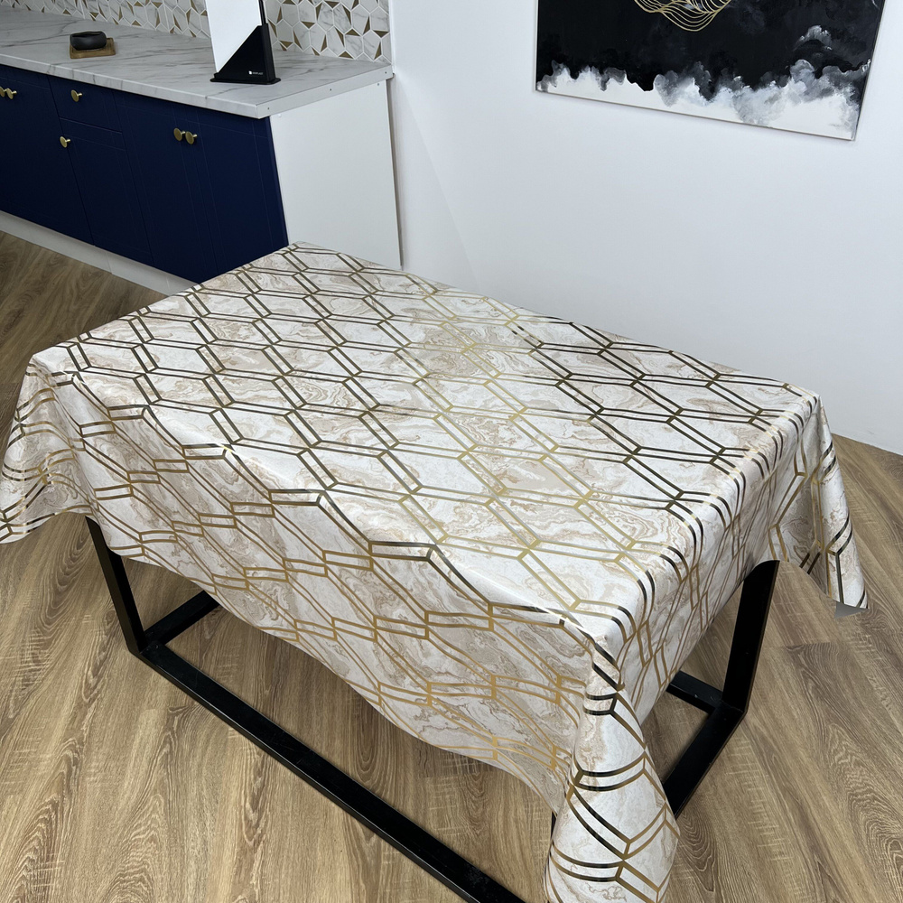 Клеенка на стол тканевая основа , скатерть на кухню , размер 140х180 см ...